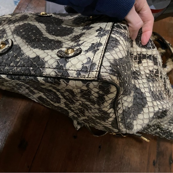 YSL Rive Gauche Python Large Downtown Tote - Picture 10 of 11